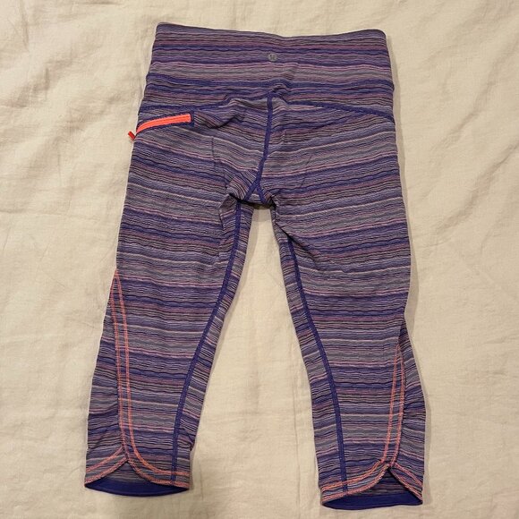 Lululemon Run Top Speed Crop Size 2 Multi-color - Picture 9 of 10
